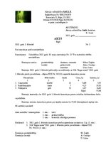 Paraugs 'Akts par kancelejas preču norakstīšanu', 1.