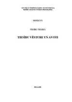 Referāts 'Tiesību vēsture un avoti', 1.