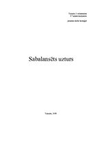 Referāts 'Sabalansēts uzturs', 1.