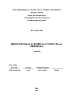 Diplomdarbs 'Pirkstiņrotaļas kā domāšanas veicinātājas pirmsskolā', 1.