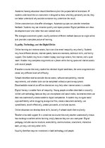 Eseja 'The benefits and challenges of online learning', 8.
