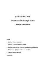 Referāts 'Spānijas konstitūcija', 1.