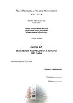 Referāts 'Latvija Eiropas Savienībā.Iekšzemes kopprodukta apjoms 2003.gadā', 1.