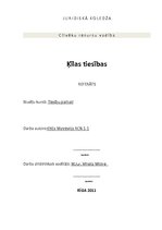 Referāts 'Ķīlas tiesības', 1.