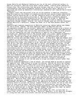 Eseja 'Analysis of the Works of Herman Melville and Nathaniel Hawthorne.', 1.