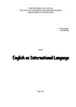 Referāts 'English as International Language', 1.