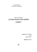 Referāts 'Latvijas tūrisma vietas dažādās stadijās', 1.