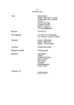 Paraugs 'Curriculum Vitae', 1.