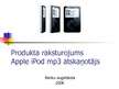 Prezentācija 'Produkta raksturojums Apple iPod mp3 atskaņotājs', 1.