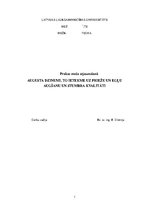 Konspekts 'Augusta dzinumi, to ietekme uz priežu un egļu augšanu un stumbra kvalitāti', 1.