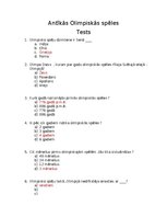 Paraugs 'Antīkās Olimpiskā spēles', 1.