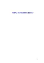 Referāts 'Brīvās ekonomiskās zonas', 1.