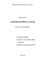 Konspekts 'Uzņēmējdarbības pamati', 1.