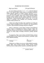 Paraugs 'Paziņojums par izlīgumu', 1.