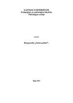 Konspekts 'Kampanella "Saules pilsēta"', 1.