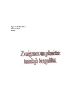 Konspekts 'Zvaigznes un planētas tumšajā bezgalībā', 1.