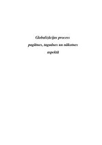 Eseja 'Globalizācijas process pagātnes, tagadnes un nākotnes aspektā', 1.