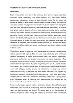 Eseja 'Working in groups versus working alone', 1.