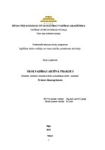 Prakses atskaite 'Skolvadības aktīvā prakse I', 1.