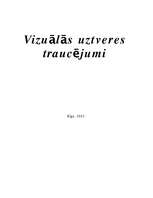 Referāts 'Vizuālās uztveres traucējumi', 1.