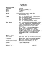 Paraugs 'Curriculum Vitae', 1.