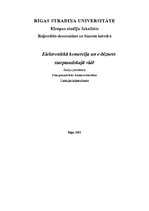 Konspekts 'Elektroniskā komercija un e-bizness starptautiskajā vidē', 1.
