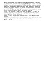 Eseja 'A Behaviour Modification Program', 3.