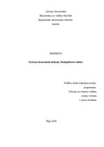 Referāts 'Tūrisma ekonomiskā ietekme. Multiplikatora efekts', 1.