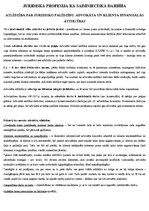 Konspekts 'Juridiskā profesija kā saimnieciskā darbība', 1.