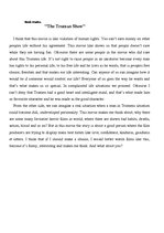 Eseja 'Film review "The Truman Show"', 1.