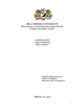 Konspekts 'Datu bāzu vadības sistēmas', 1.