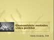 Prezentācija 'Ekonomiskās metodes vides politikā', 1.