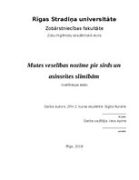 Diplomdarbs 'Mutes veselības nozīme pie sirds un asinsrites slimībām', 1.