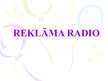 Prezentācija 'Reklāma radio', 1.