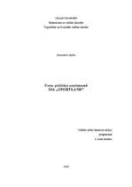 Referāts 'Cenu politika uzņēmumā SIA "Sportland"', 1.