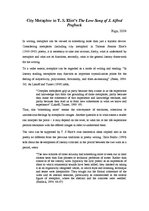 Referāts 'City Metaphor in T.S.Eliot’s "The Love Song of J.Alfred Prufrock"', 1.