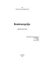 Referāts 'Kontracepcija', 1.
