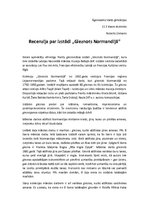 Eseja 'Recenzija par izstādi "Gleznots Normandijā"', 1.