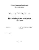 Referāts 'Divu mēnešu mājas grāmatvedības vērtējums', 1.