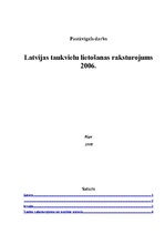 Referāts 'Latvijas taukvielu lietošanas raksturojums 2006.gadā', 1.