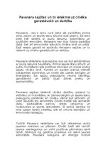 Eseja 'Pavasara sajūtas un to ietekme uz cilvēka garastāvokli un darbību', 1.