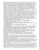 Eseja 'Teenage Pregnancy Exploring Early Childhood ', 1.