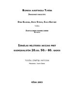 Referāts 'Izraēlas militārās akcijas pret kaimiņvalstīm 20.gs. 50.-60.gados', 1.