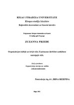 Konspekts 'Organizācijas iekšējā un ārējā vide. Uzņēmuma darbības uzsākšana mainīgajā vidē', 1.