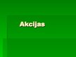 Prezentācija 'Akcijas', 1.