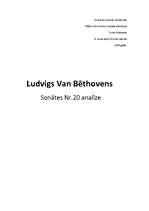 Eseja 'Bēthovena 20.sonātes analīze', 1.