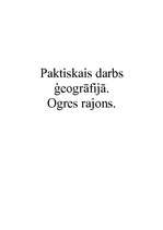 Referāts 'Ogres rajons', 1.