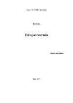 Referāts 'Eiropas kurmis', 1.