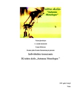 Biznesa plāns 'Individuālā komersanta teātra skola "Autumn Monologue"', 1.