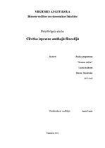 Referāts 'Cilvēka izpratne antīkajā filosofijā', 1.
